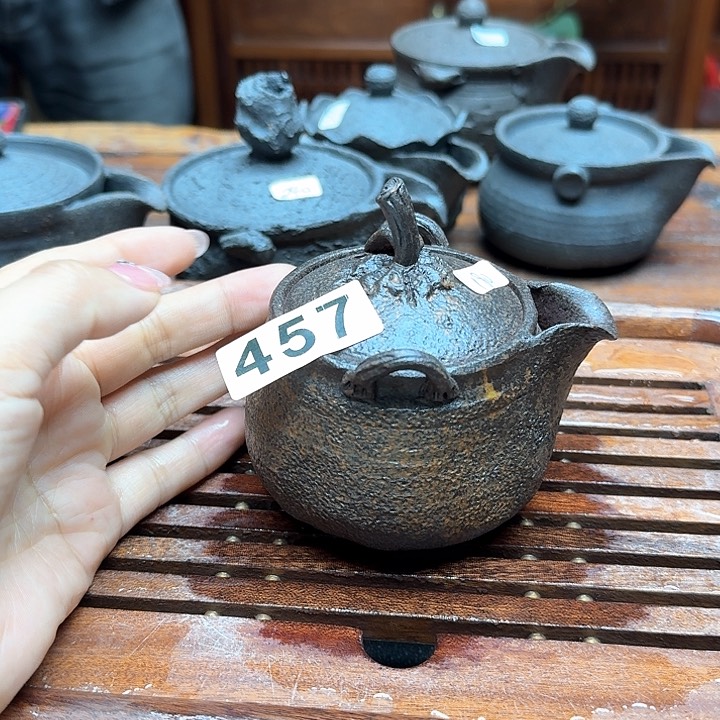 纯手工制作粗陶茶具