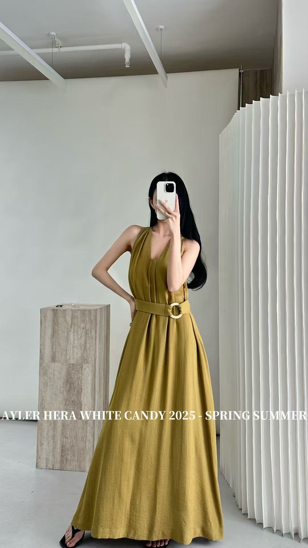 赫拉（7018#库）法式轻奢贵气缎面连衣裙