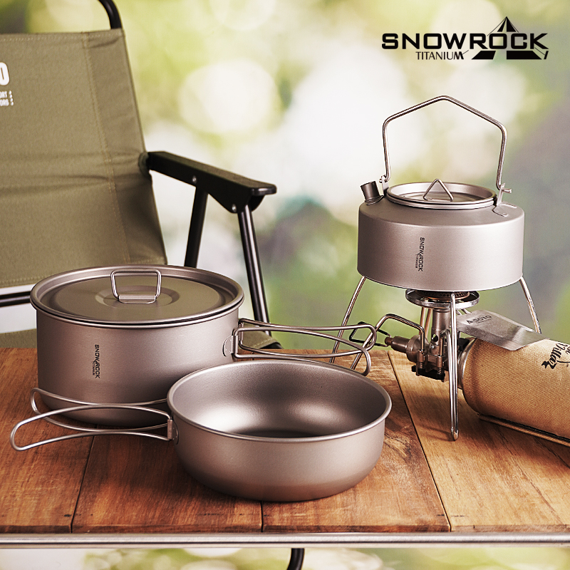 （套装）户外1.8L+600ml水壶便携锅具水壶套装