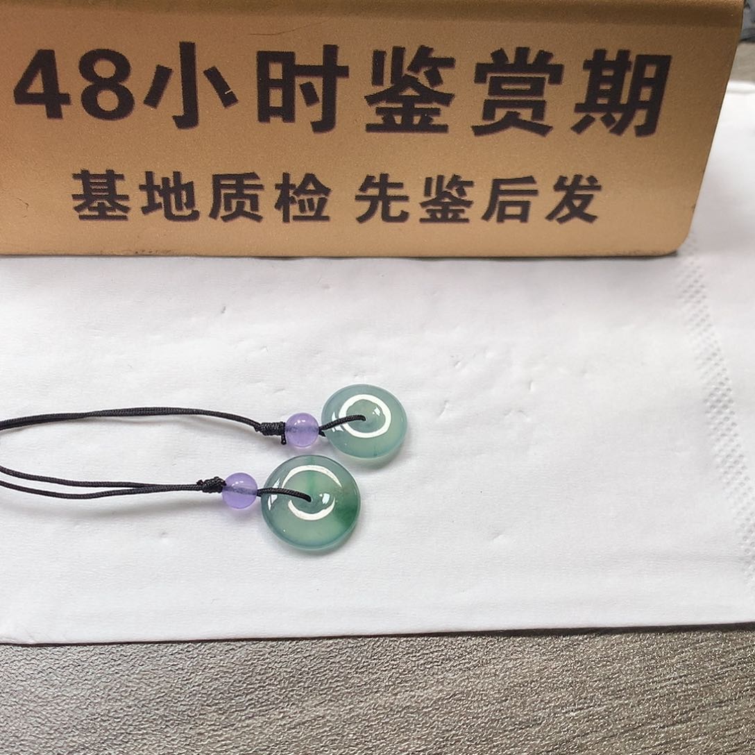 颈饰未镶嵌翡翠小扣