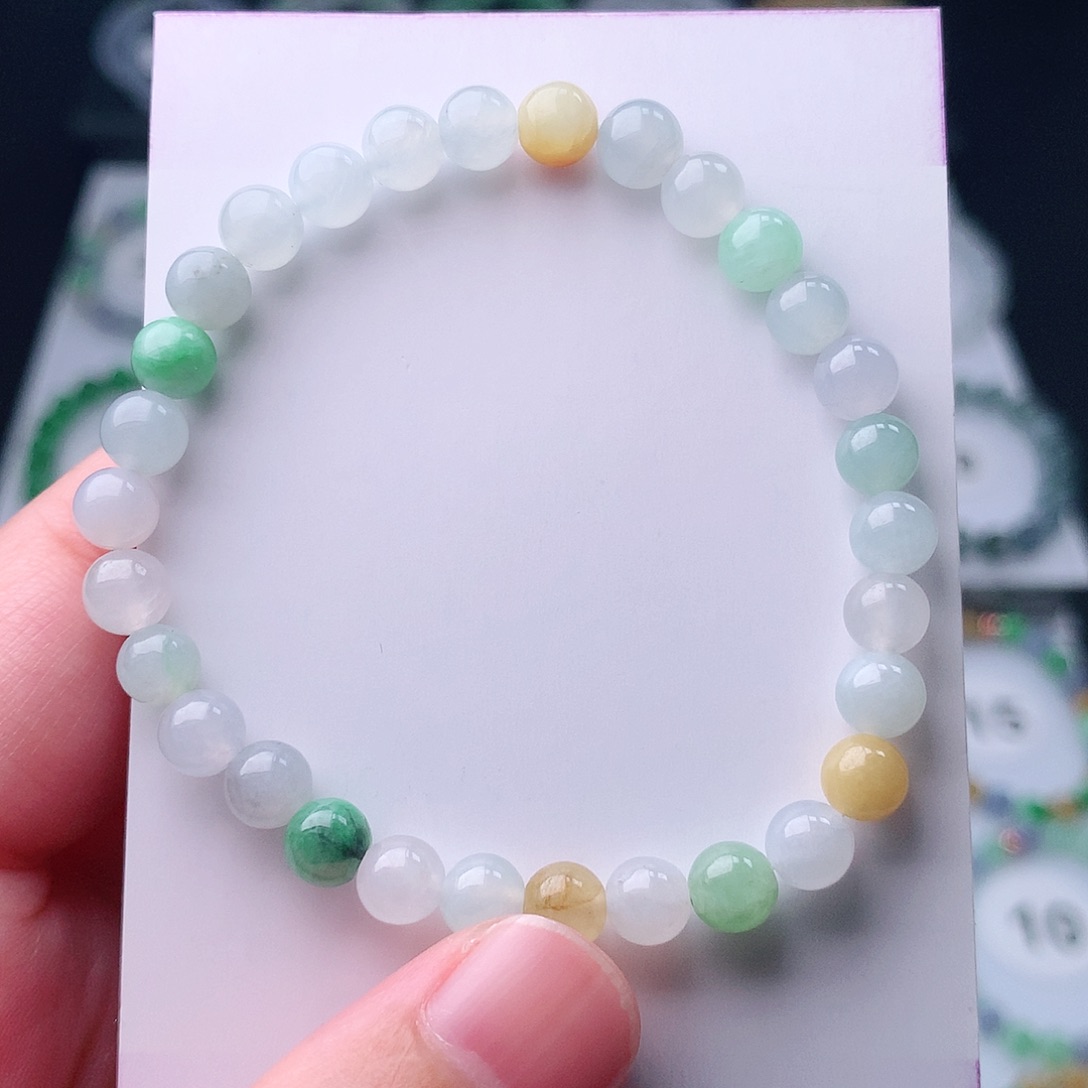 未镶嵌手串翡翠翡翠