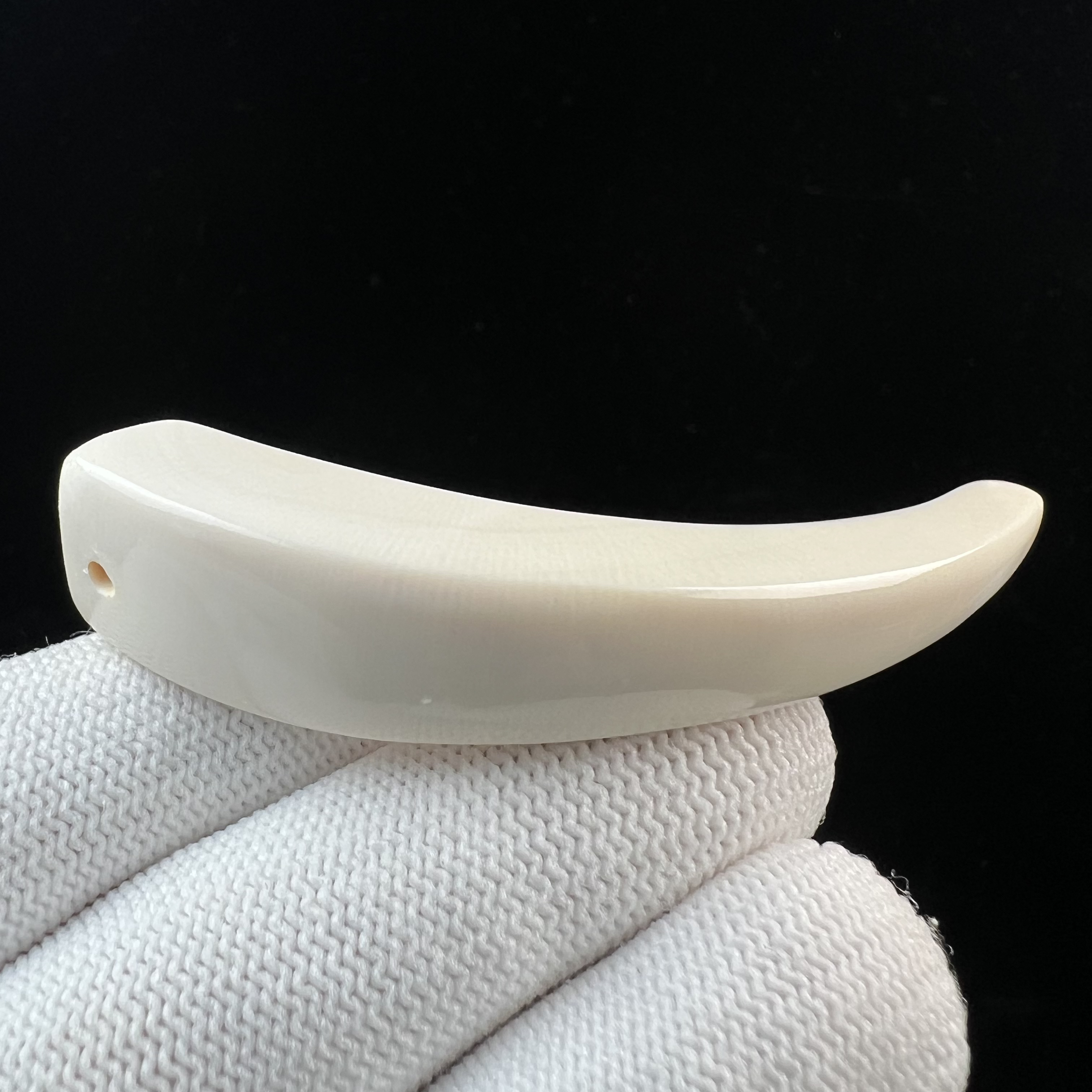 D3141天然猛犸牙 牙尖 69.5mm支持鉴定 假一罚四