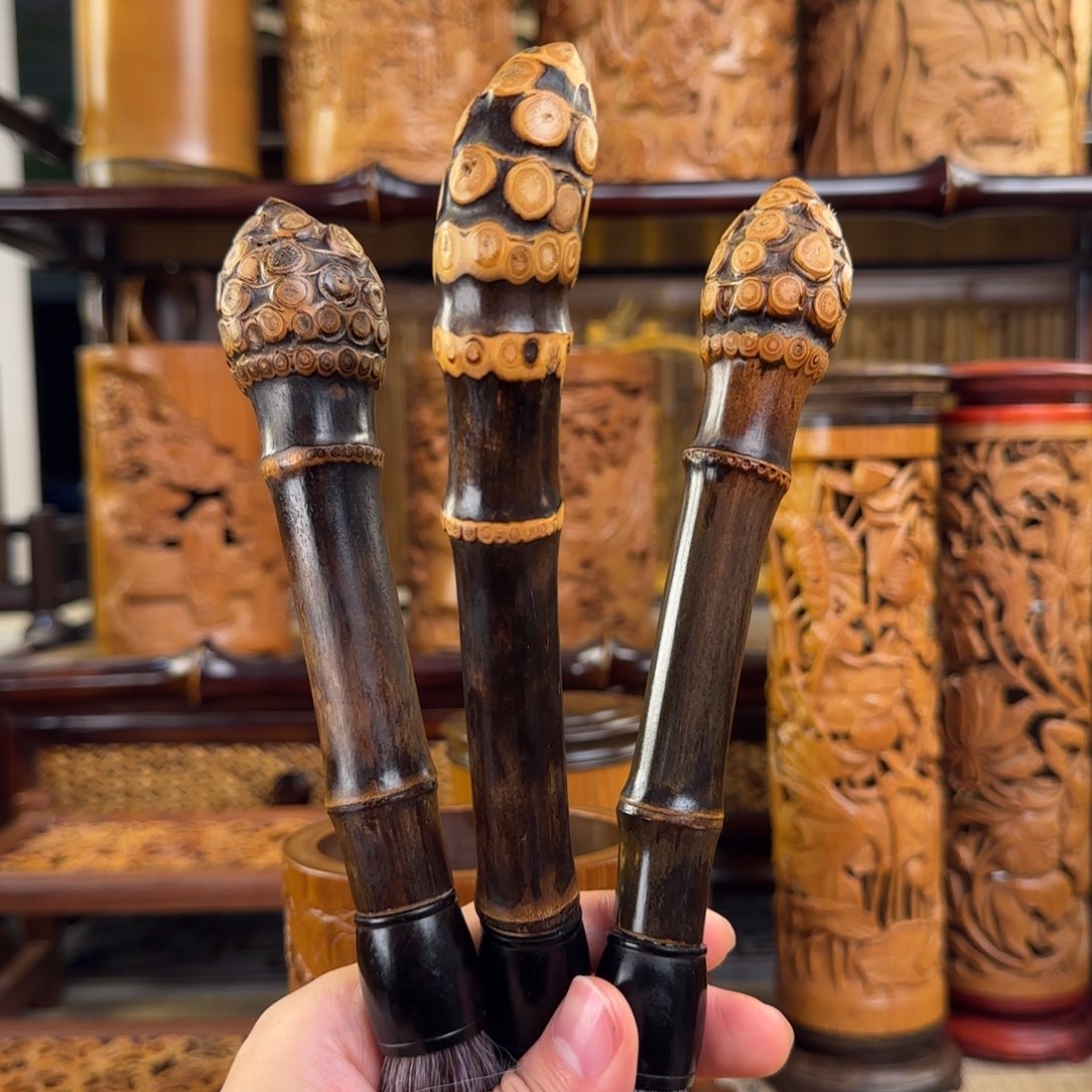 香榧木紫竹根壶笔