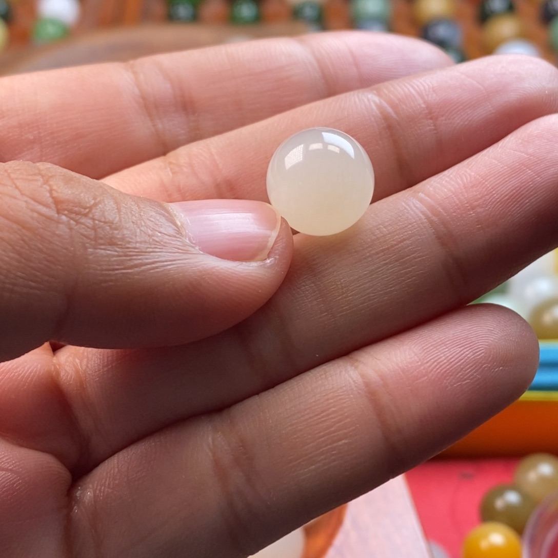 无***忧和田玉未镶嵌珠宝奇石卡12藕粉y