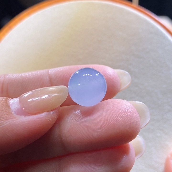 翡翠未镶嵌吊坠(不含链)翡翠冰奶蓝紫珠卡12.7