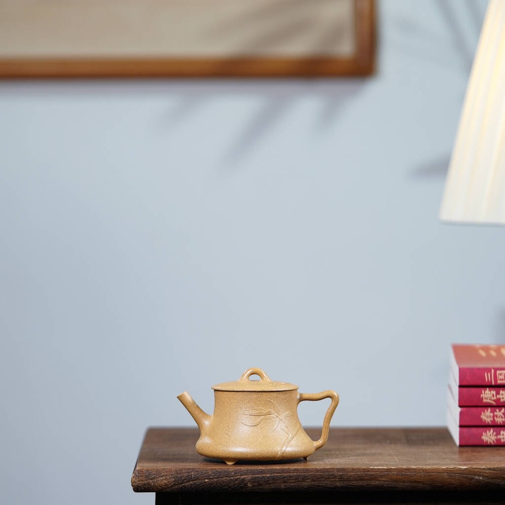 黄段贴竹小曲瓢130cc