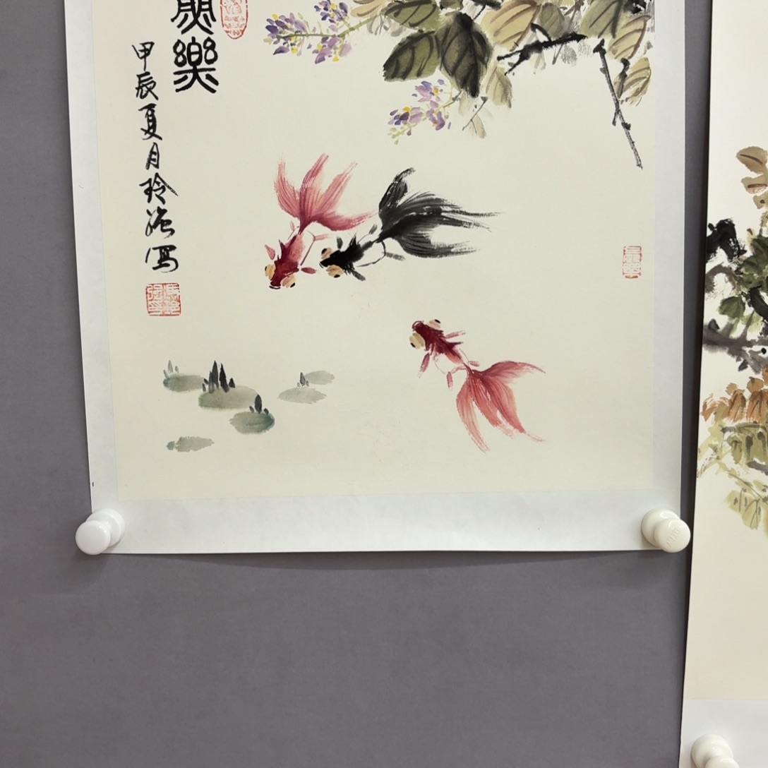 国画艺术家真人手绘
