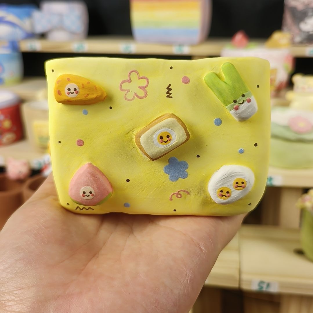 小***y超可爱食物手绘方盆