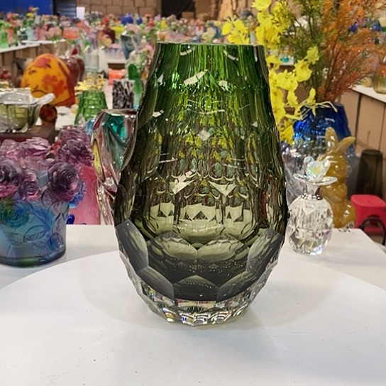 琉璃水晶花瓶高22厘米口径6厘米
