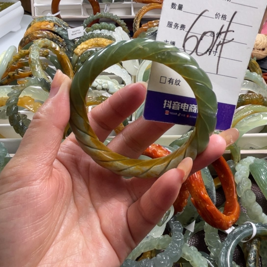 未镶嵌蛇纹石玉手镯