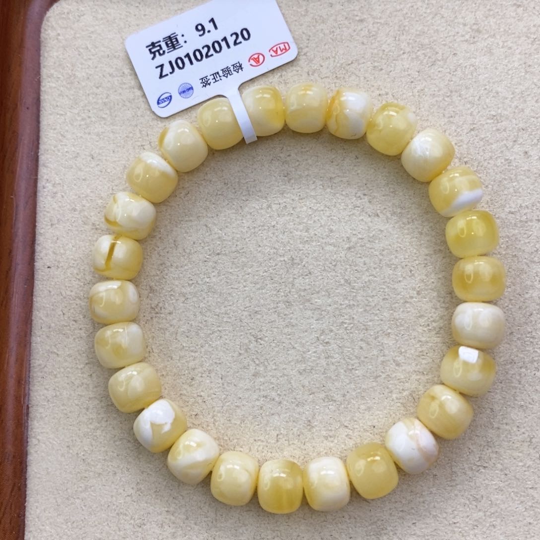 琥珀珠宝奇石未镶嵌8mm×7mm