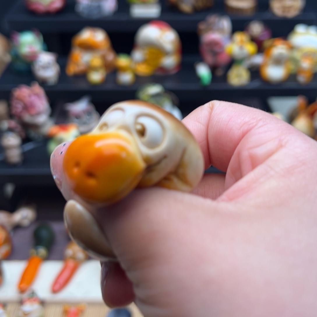 爱***喜竹杨东方老师手工雕刻鸭嘴戒指