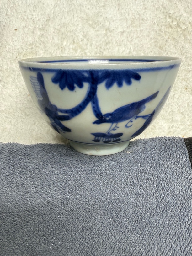 景德镇青花瓷鸟纹碗