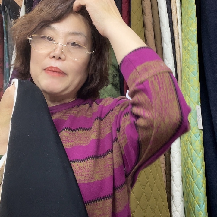 黑色絮片1.1米棉裤面料