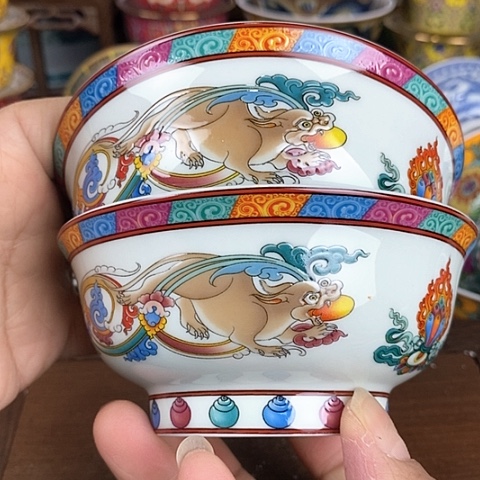 景德镇陶瓷藏式茶碗