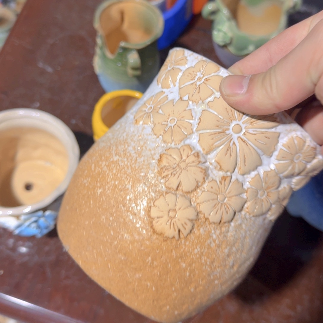 紫砂花盆粗陶盆醋