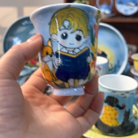 罐景德镇全手工手绘陶瓷