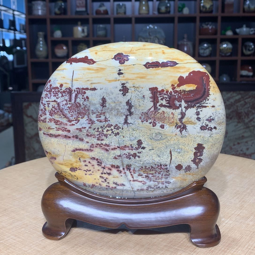 紫砂，广西国画石摆件，收藏观赏