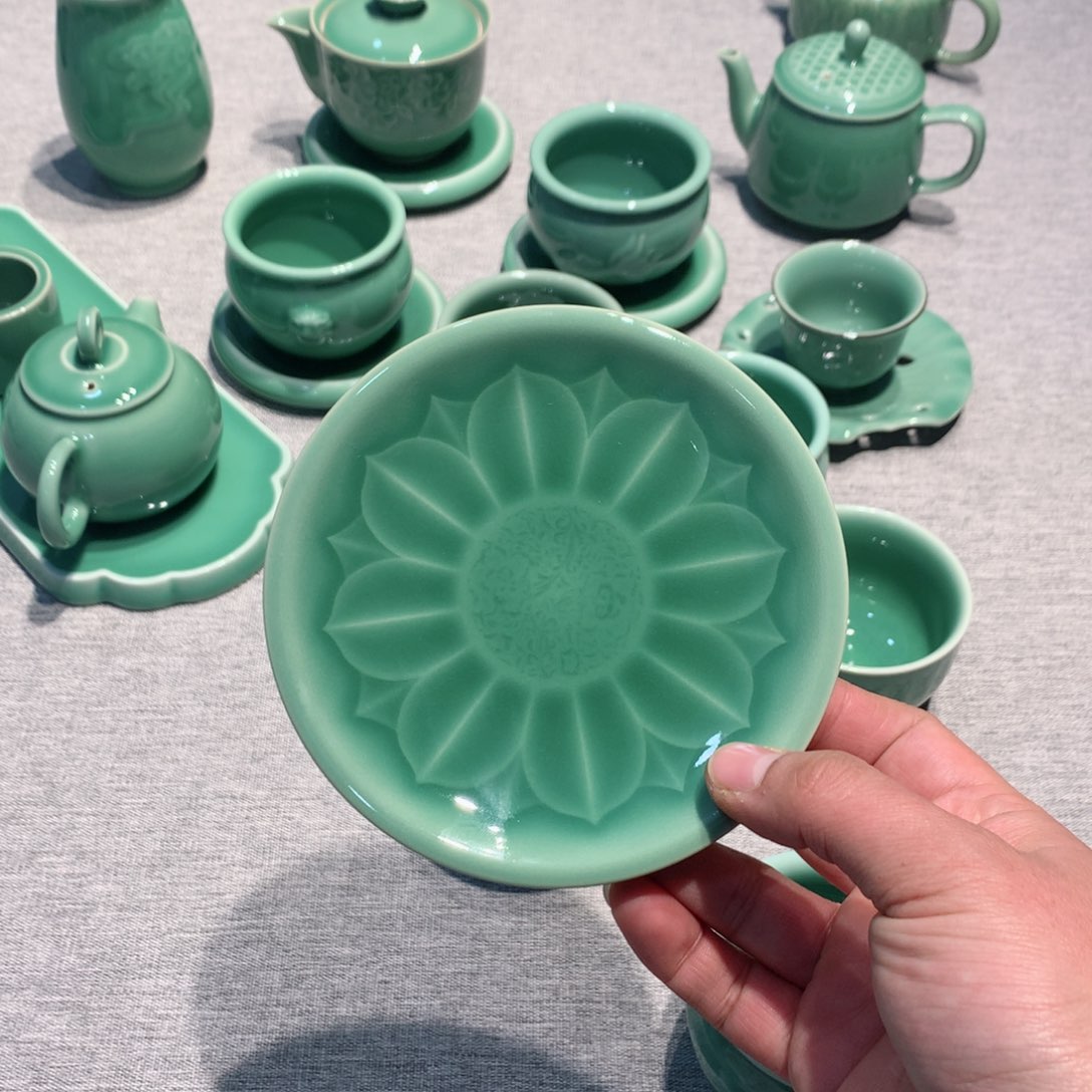用****1龙泉青瓷茶具杯垫