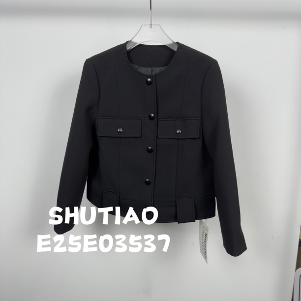 【SHUTIAO】2025夏季：新款小众设计款T恤E25E03537