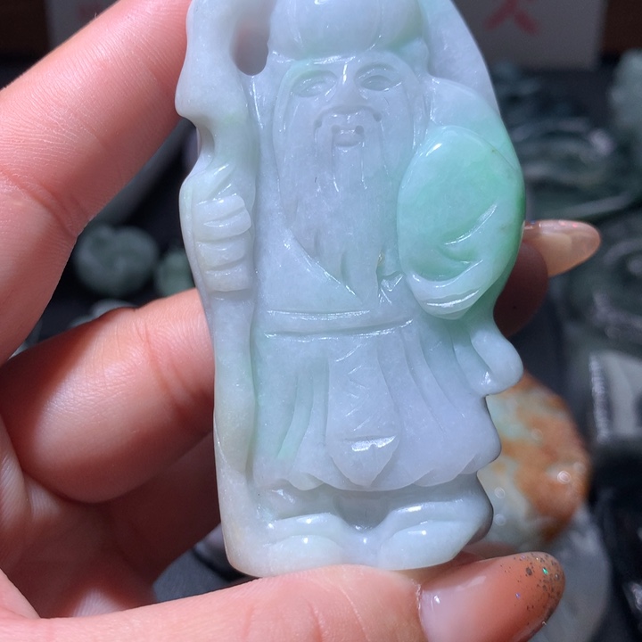 翡翠未镶嵌颈饰保真天然A货翡翠