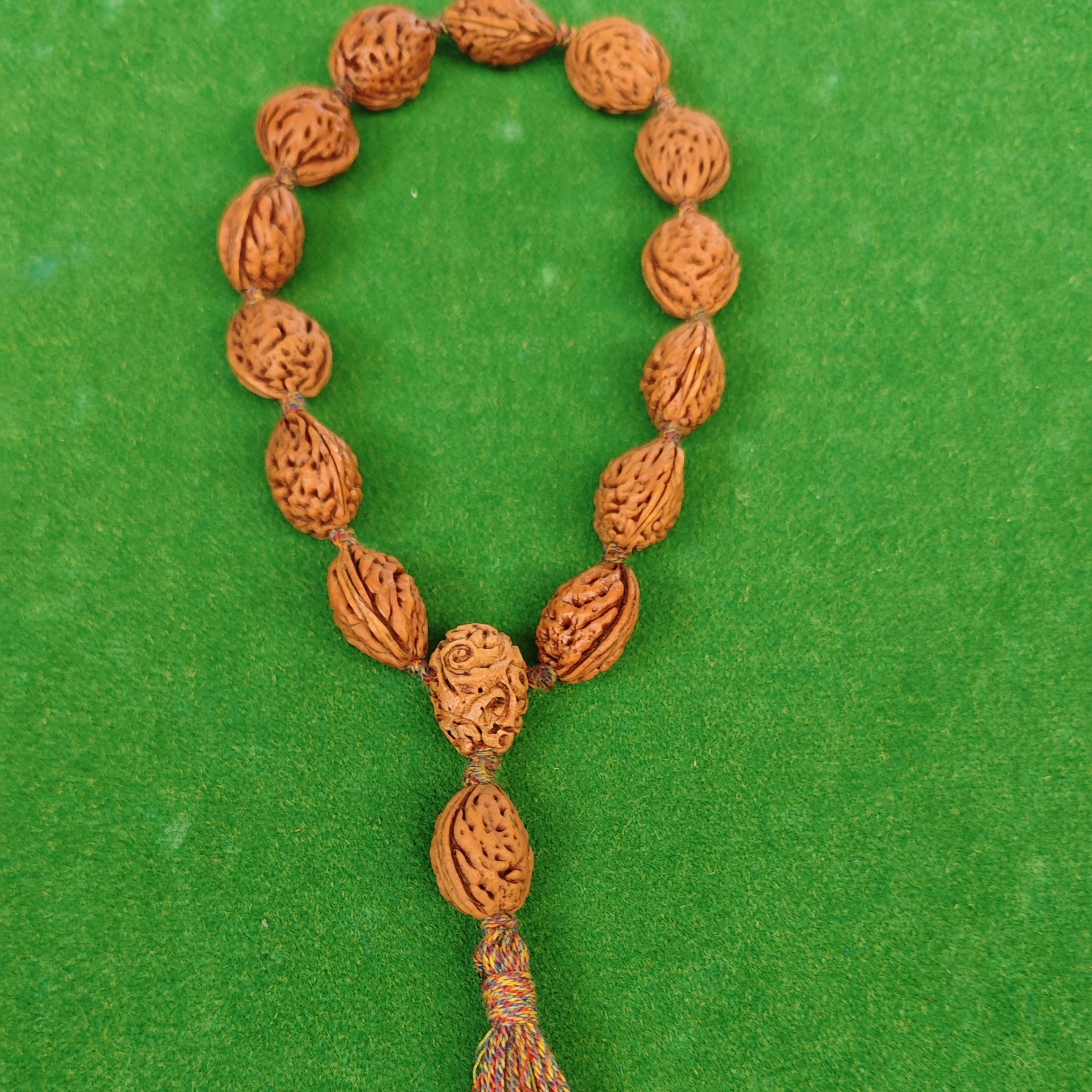 野生桃核手持.手串