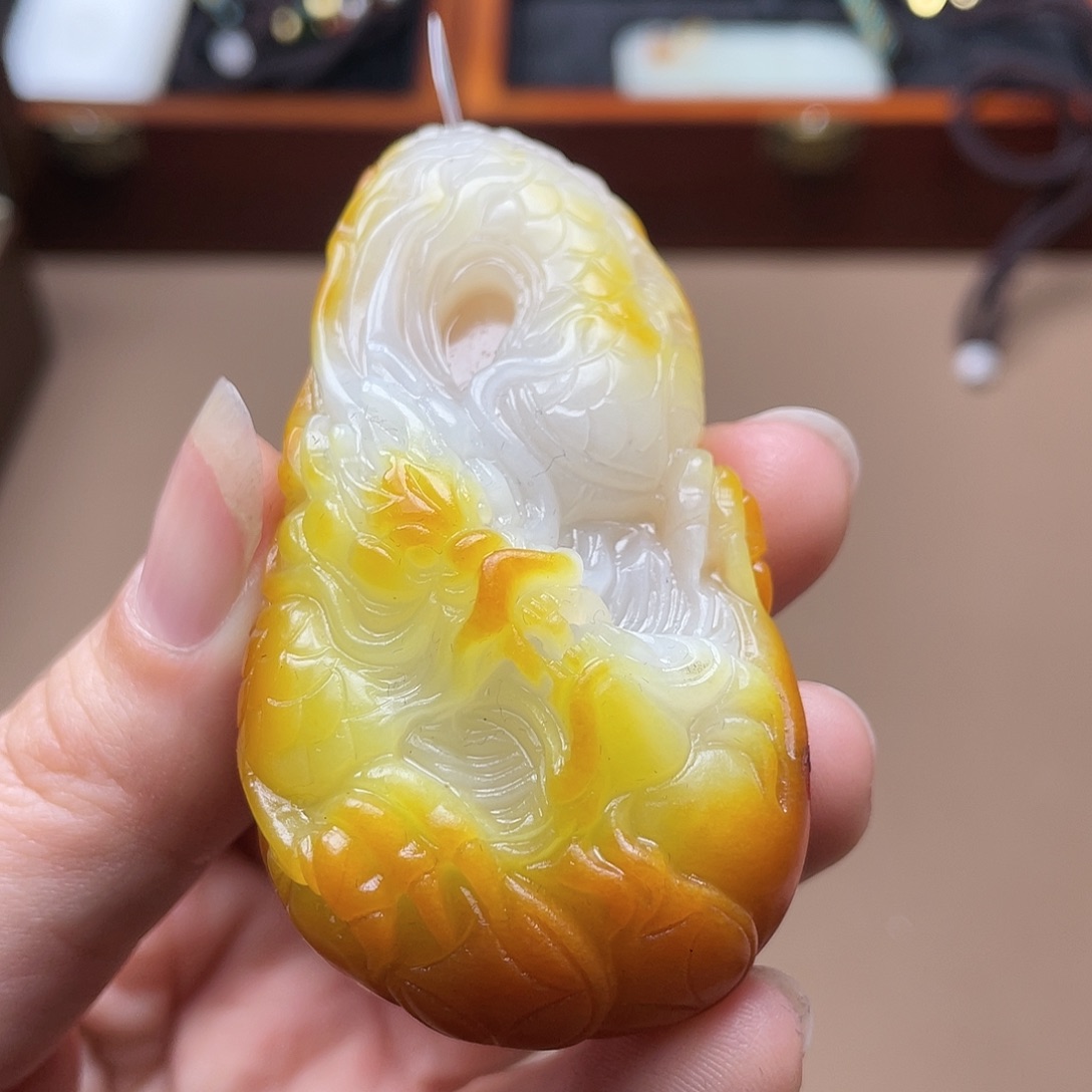 和田玉挂件未镶嵌F