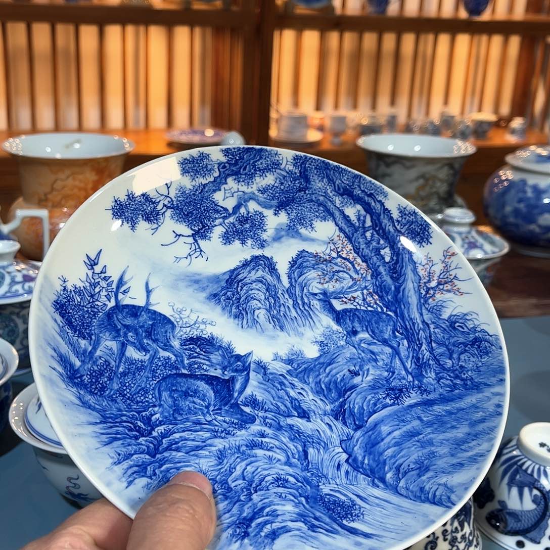 錡镇堂手工手绘壶承