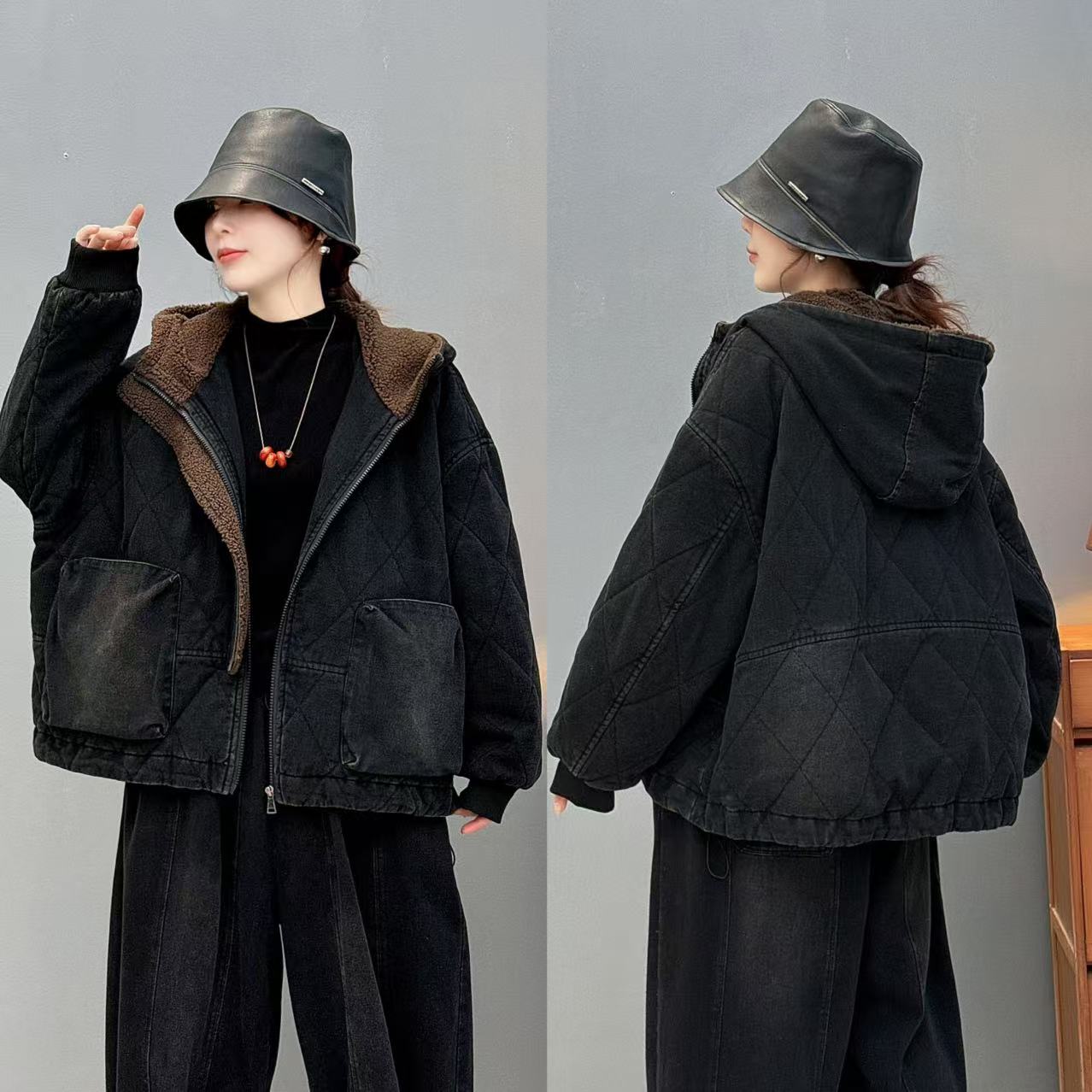 18700新款冬季加厚时尚休闲棉服