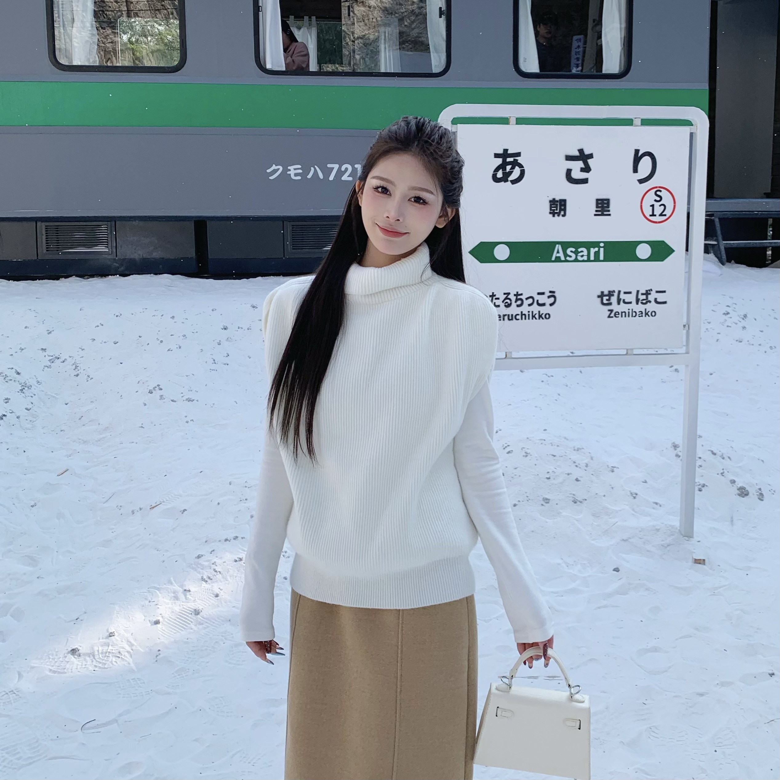 3MER  私服温柔气质毛衣马甲上衣