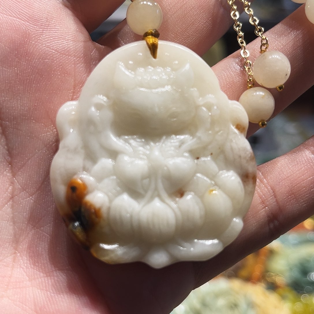 未镶嵌岫玉毛衣链
