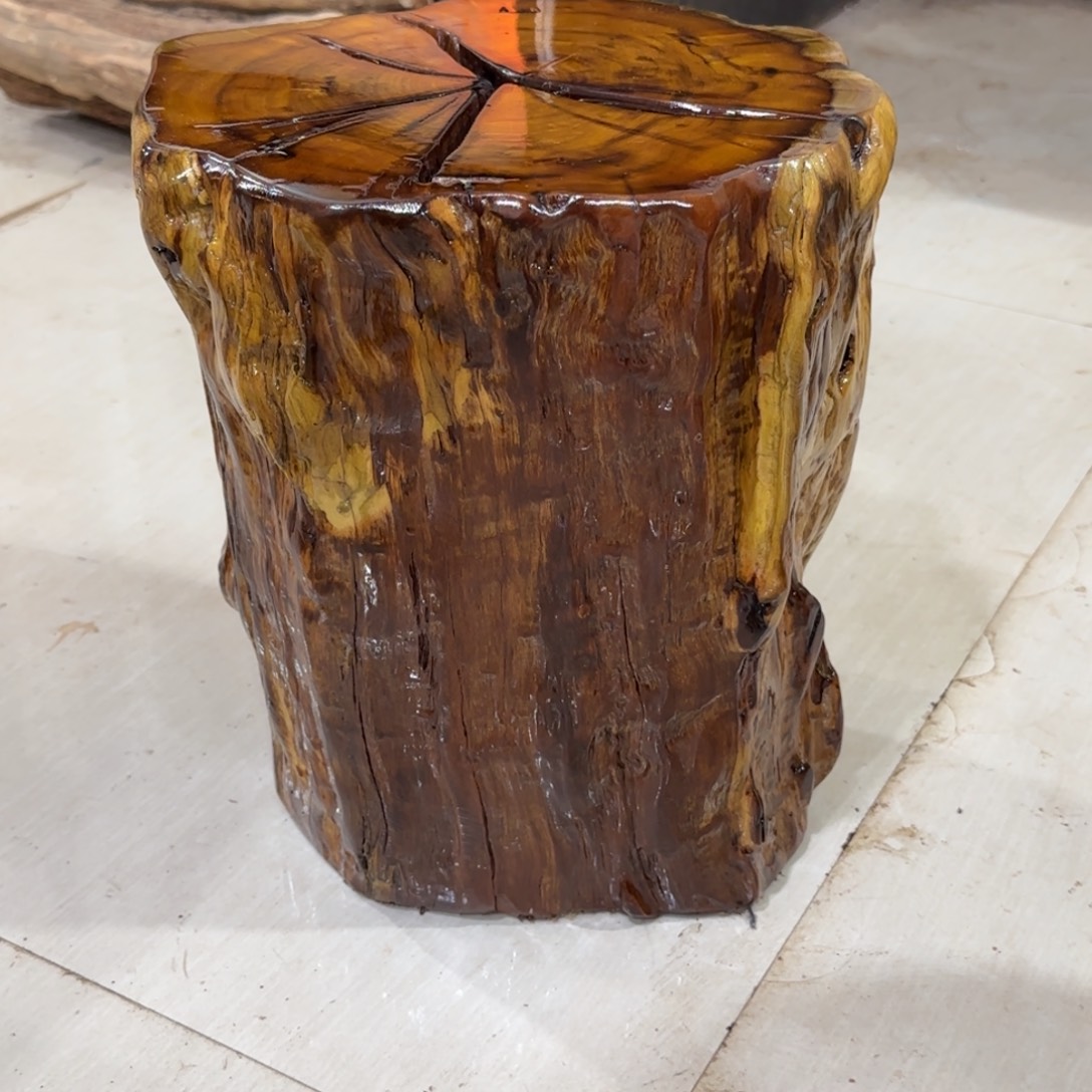 隔***王龙纹鸡心枣木手工艺品 