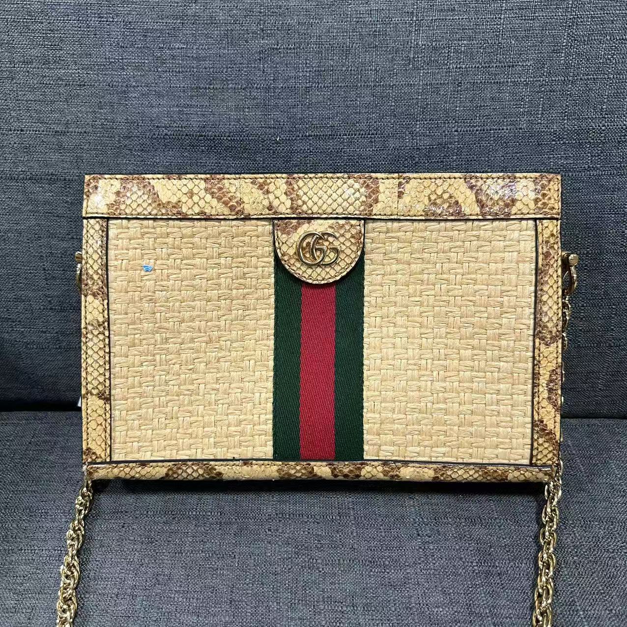 95新 GUCCI/古驰 乱乱子中古/女士/单肩包/91030