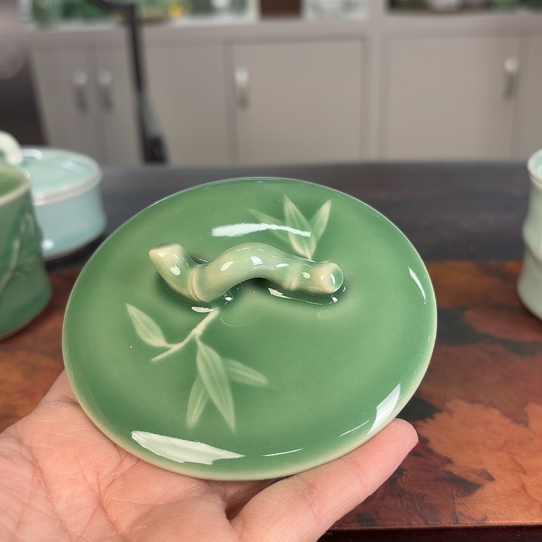 龙泉云间青瓷小米茶器