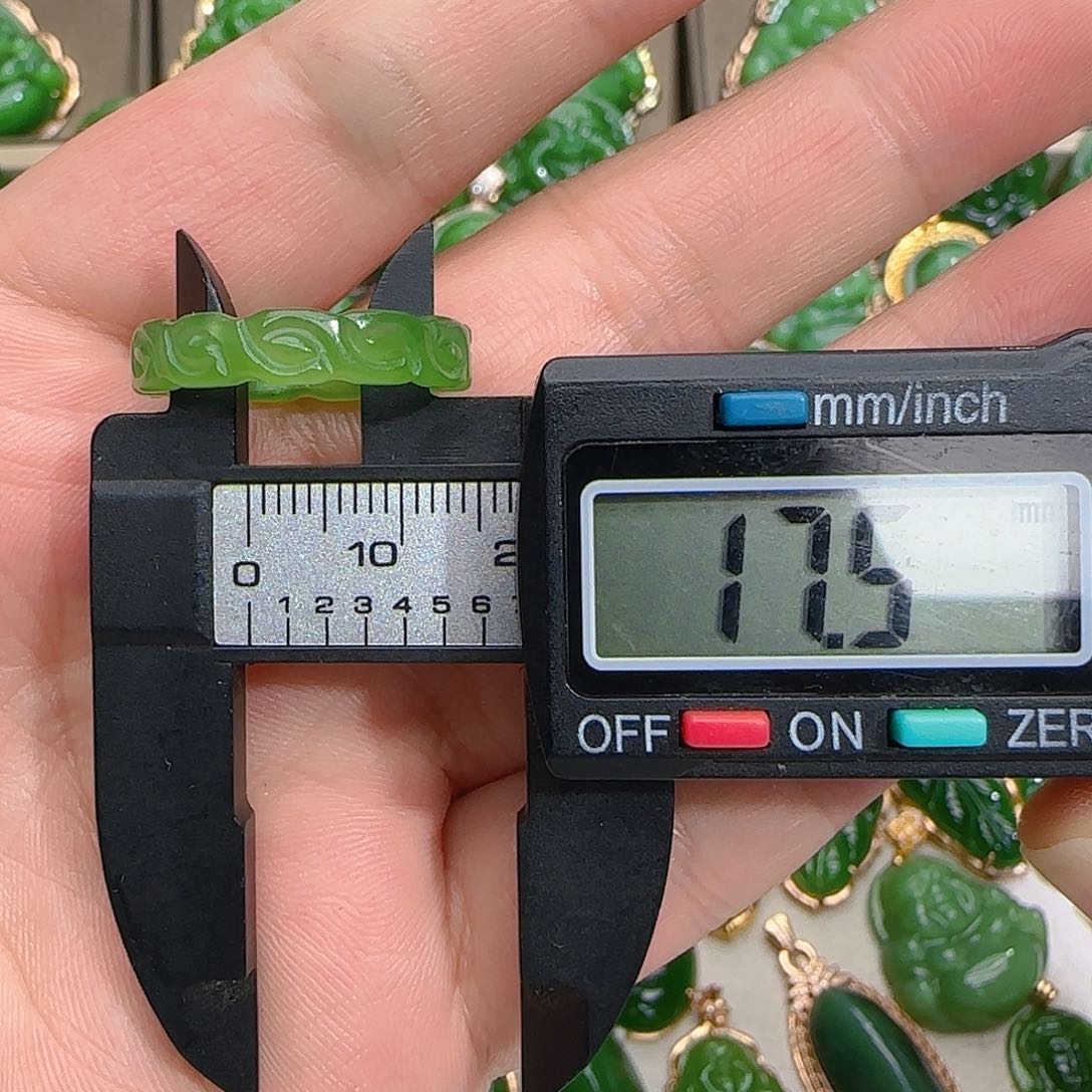 和田玉（碧玉）戒圈未镶嵌