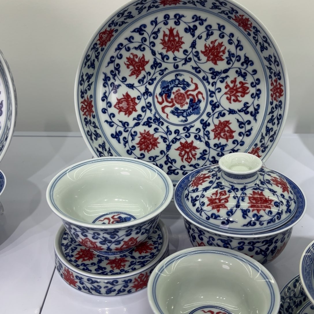 子***墨景德镇陶瓷五件套