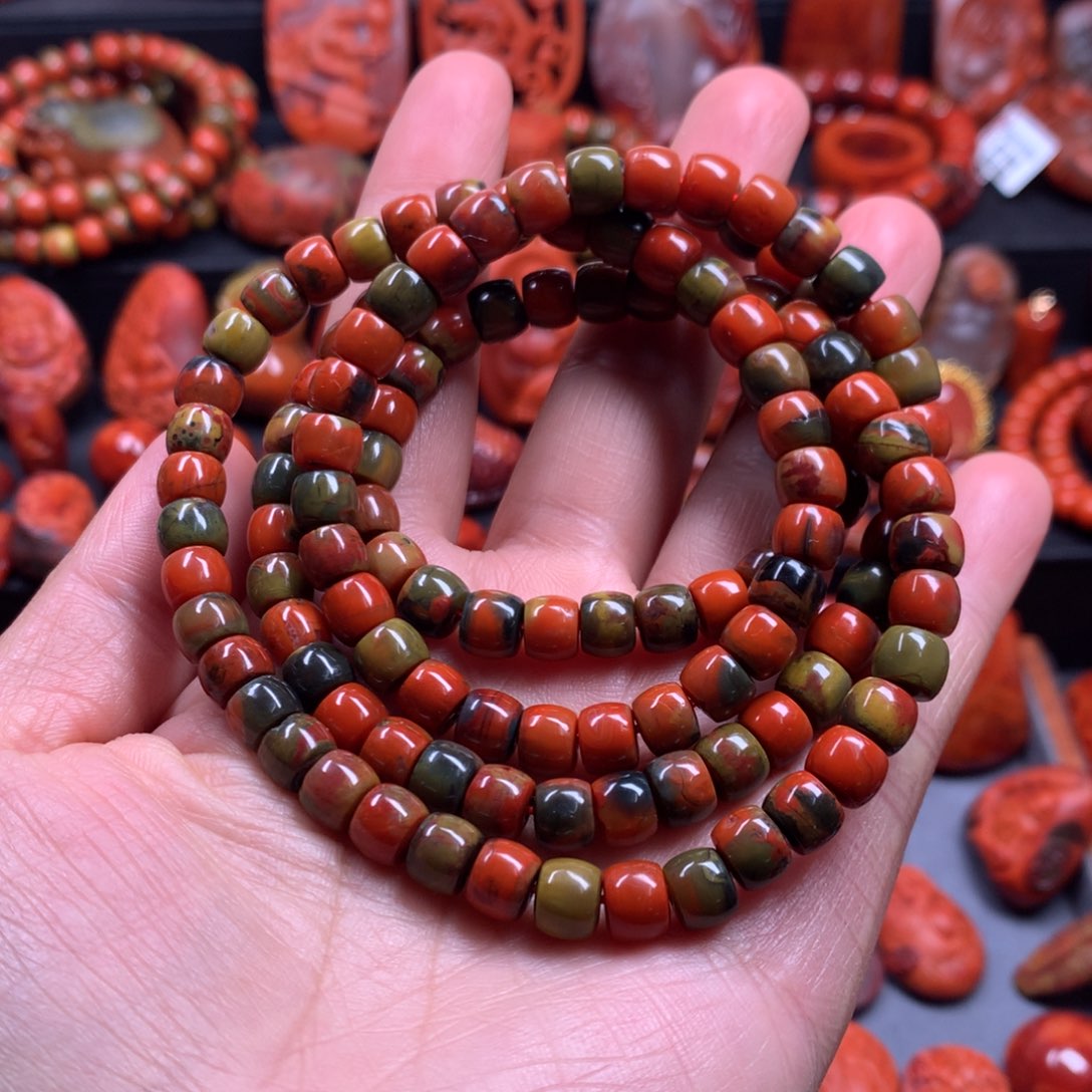 南红玛瑙多圈手链7mm未镶嵌