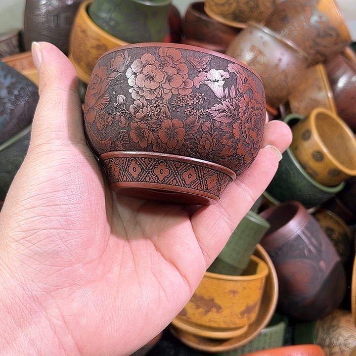 茶杯紫砂全手工紫砂主人杯