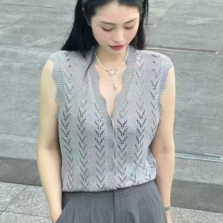 LIVELY·YAN俪妍25新款针织背心夏季无袖设计时尚又百搭