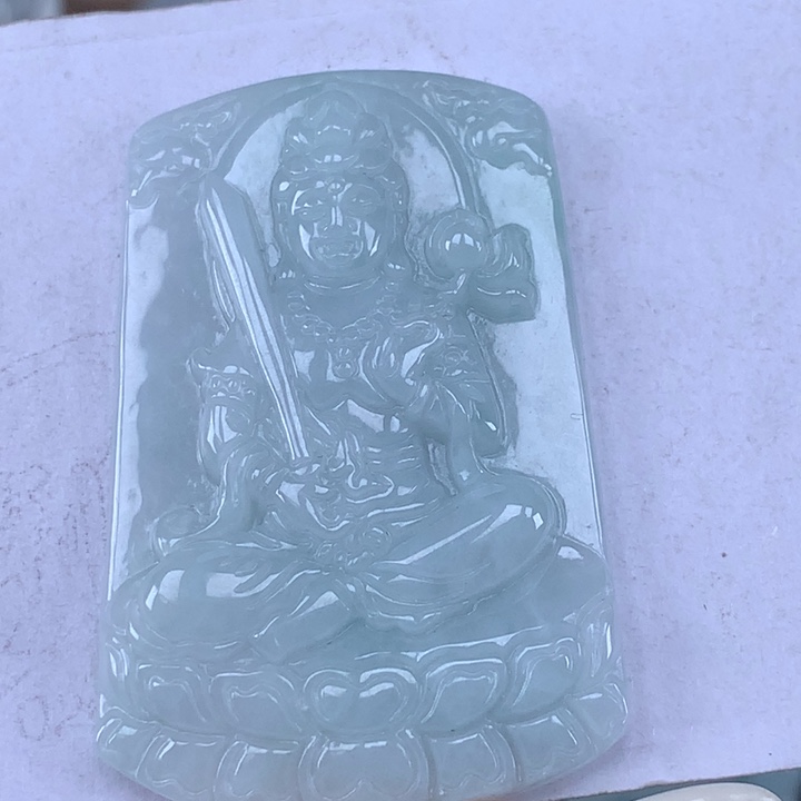 颈饰未镶嵌翡翠虚空藏菩萨吊坠