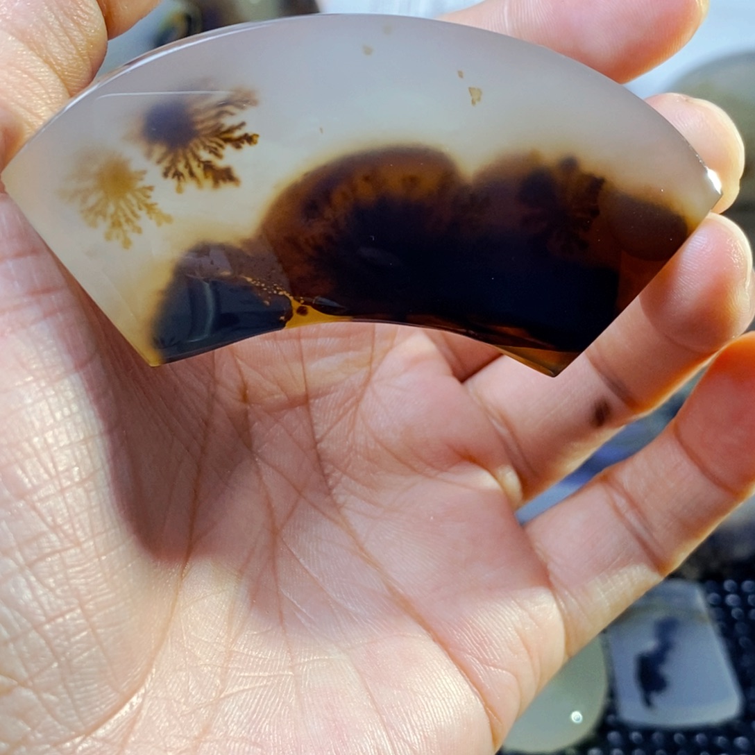 未镶嵌玛瑙/玉髓珠宝半成品