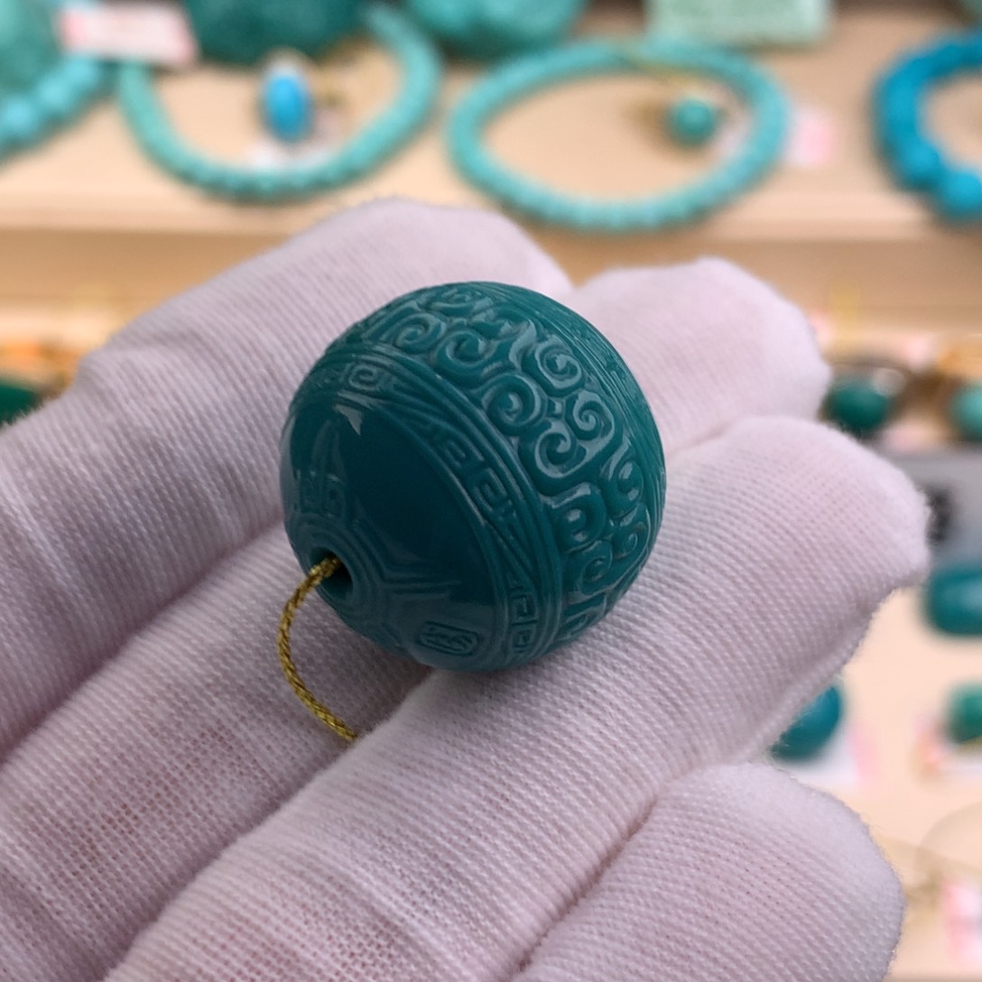 绿松石珠宝奇石未镶嵌21.8