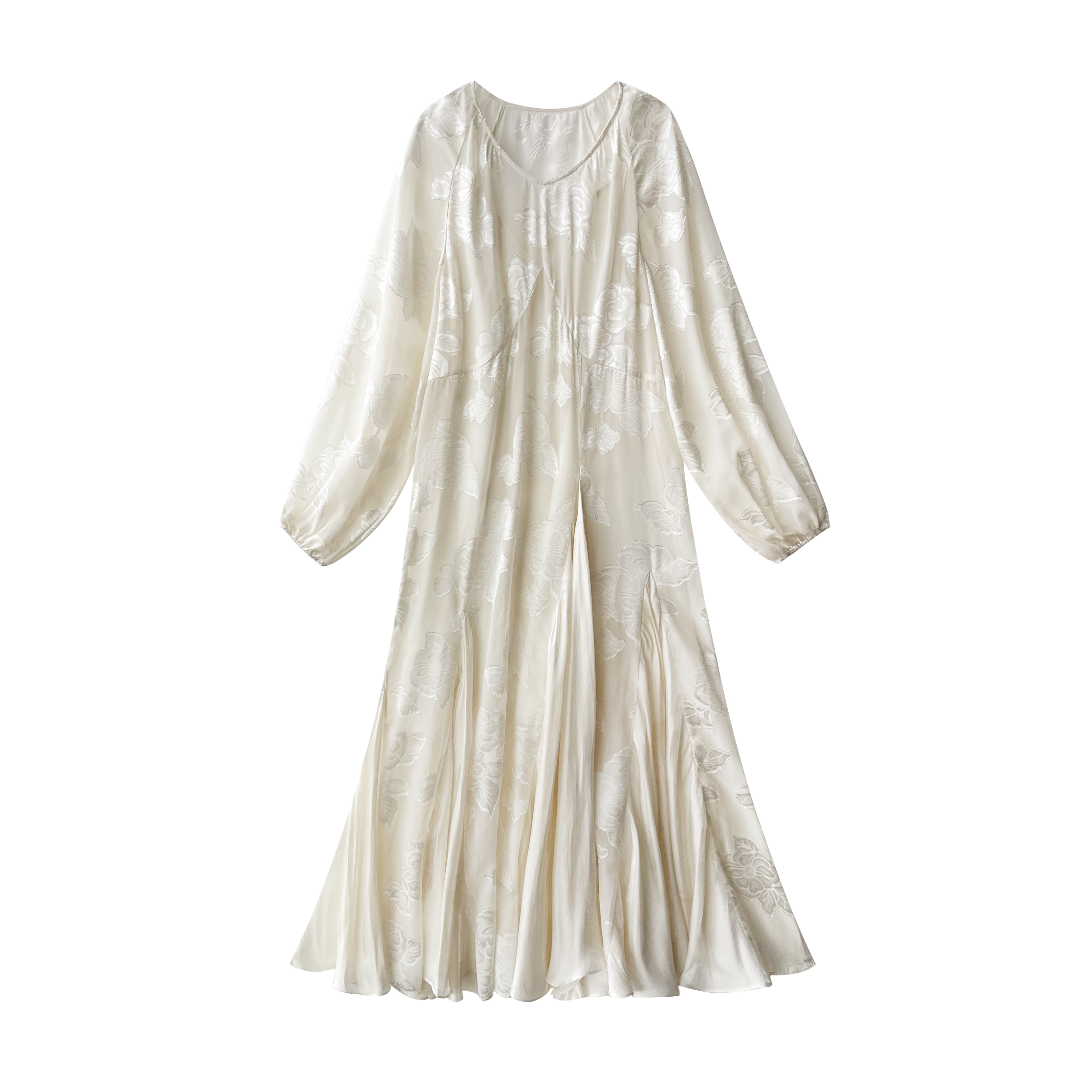 「仙气飘飘」法式优雅长袖高级感灯笼袖度假连衣裙