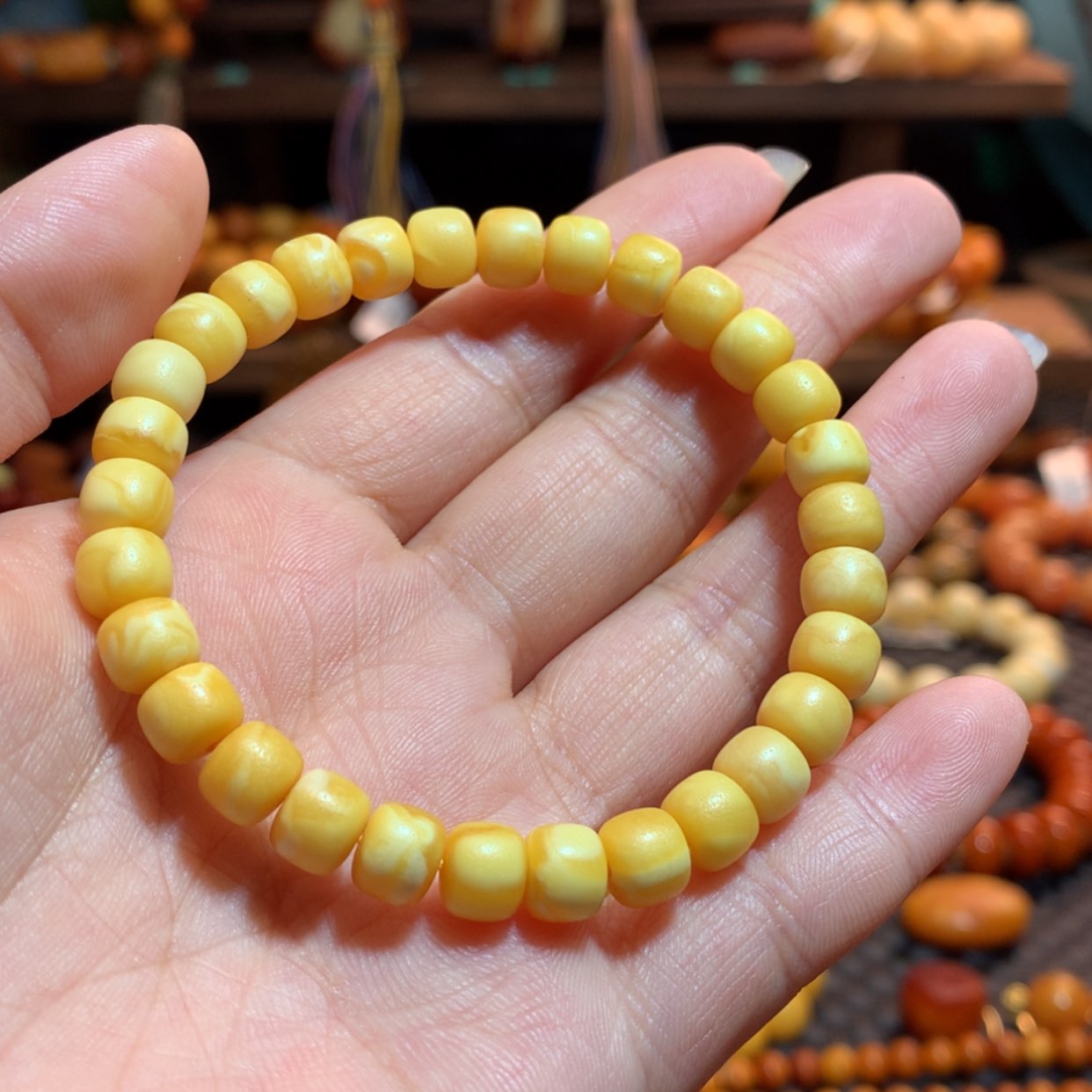 【闪购商品】手串蜜蜡未镶嵌丫****蜜蜡手串