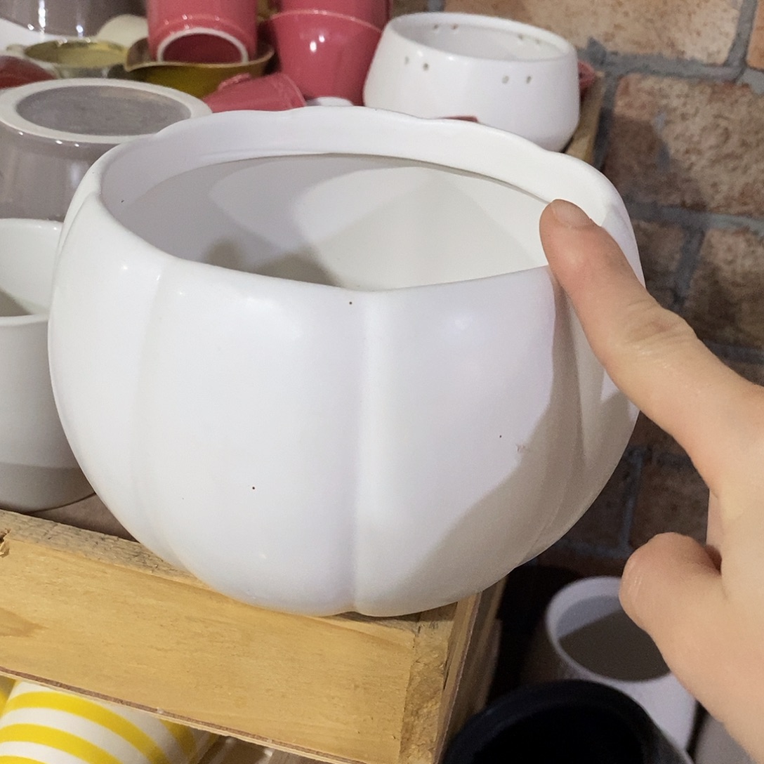 陶杯子陶盆有孔 瑕疵介意勿拍