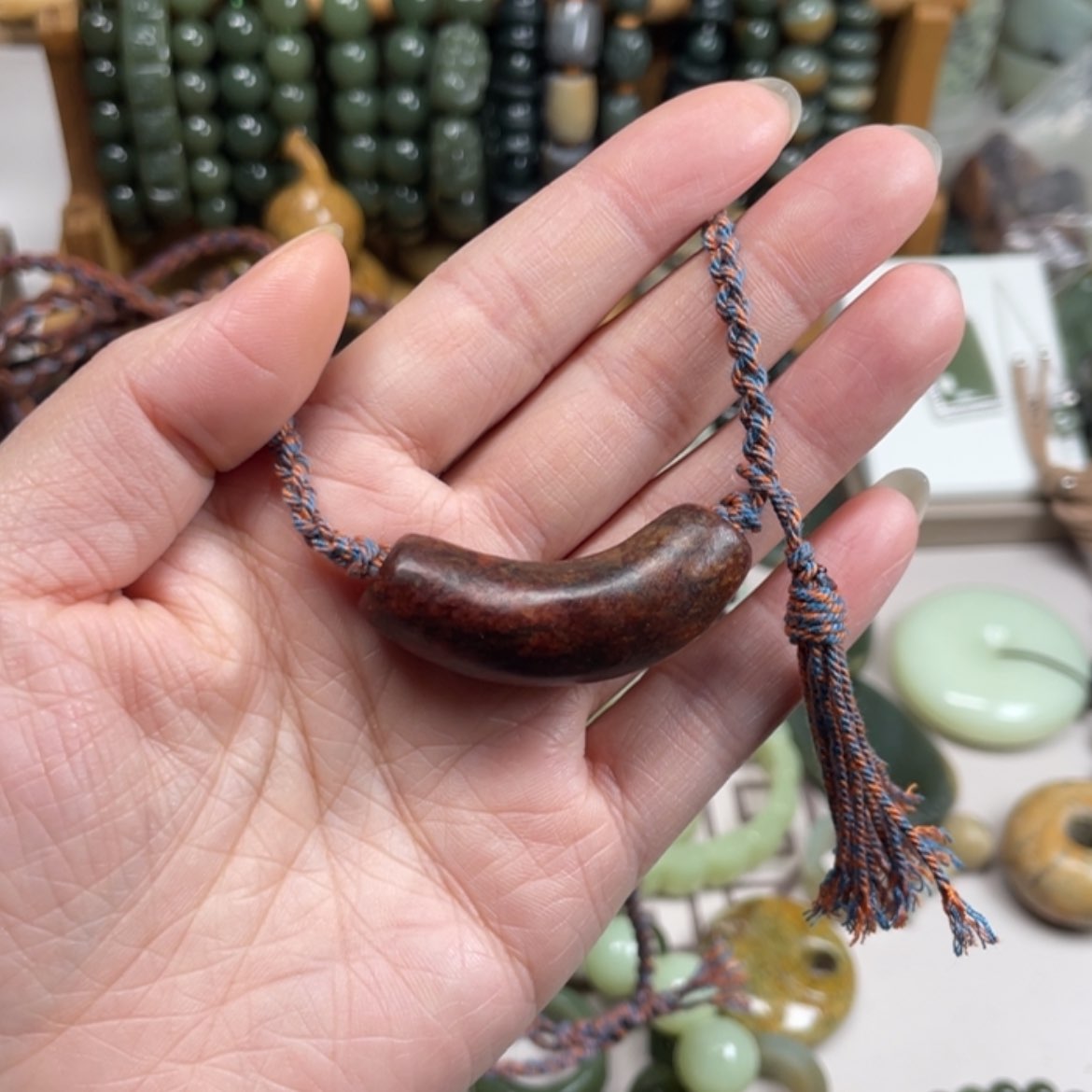 【闪购商品】岫岩河磨玉（透闪石质玉）挂件未镶嵌