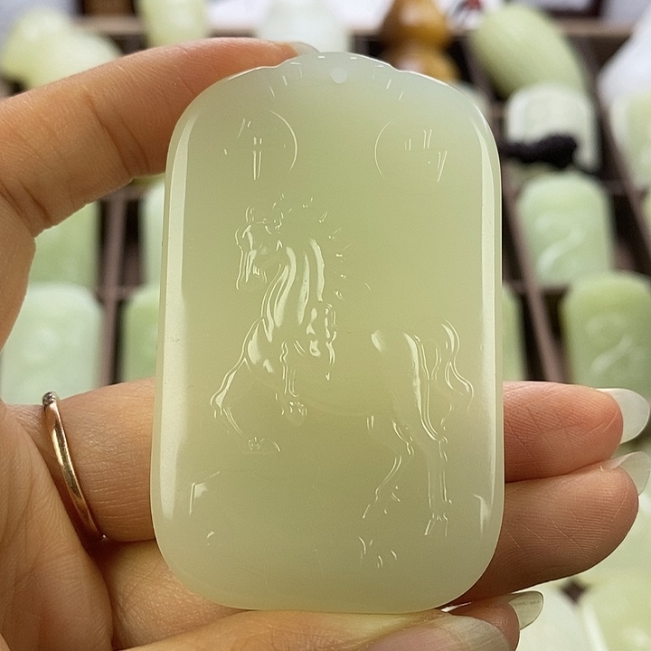 昆仑石双面马守护