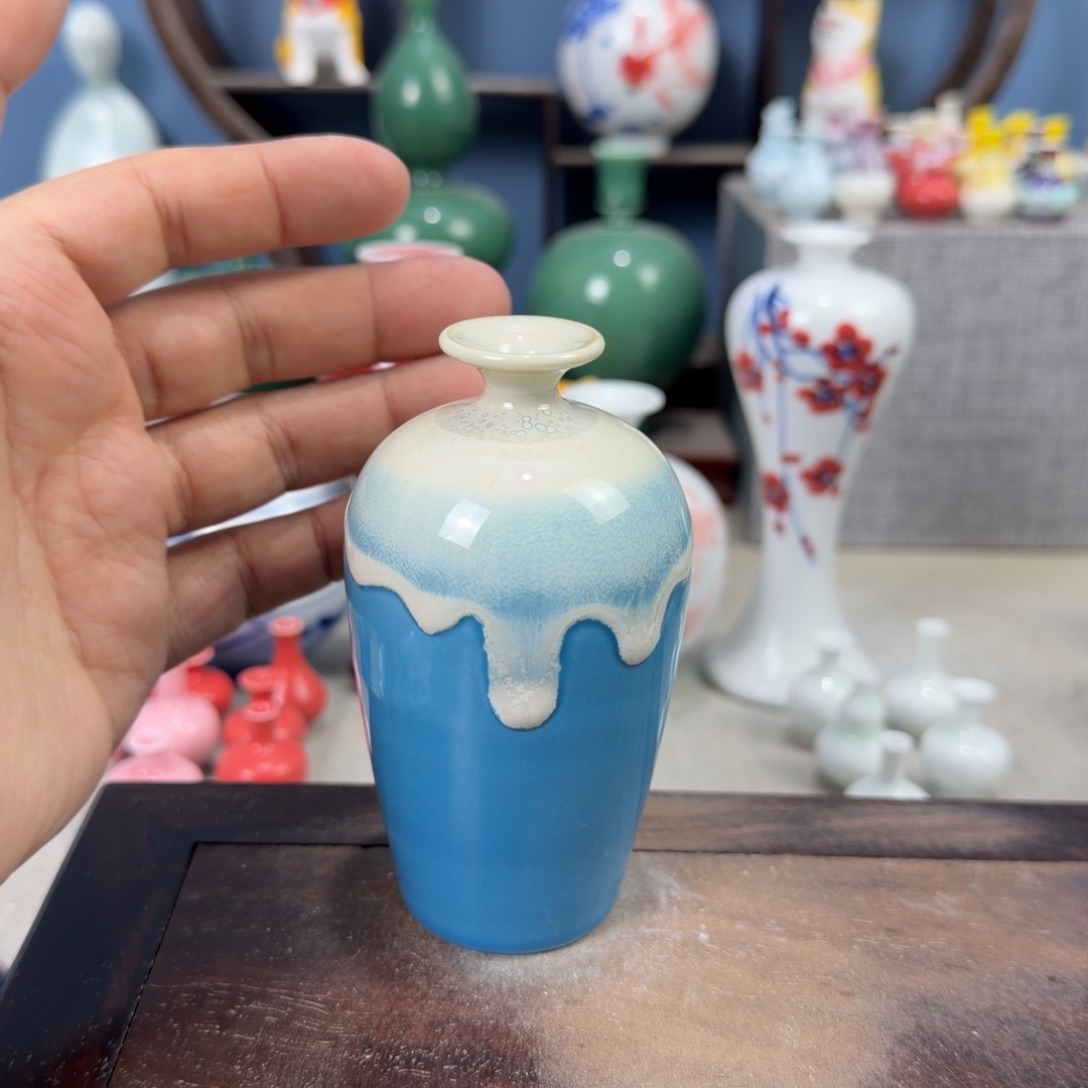 陶瓷手工小花器摆件