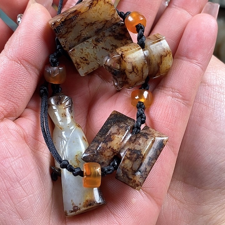 和田玉挂件未镶嵌观*