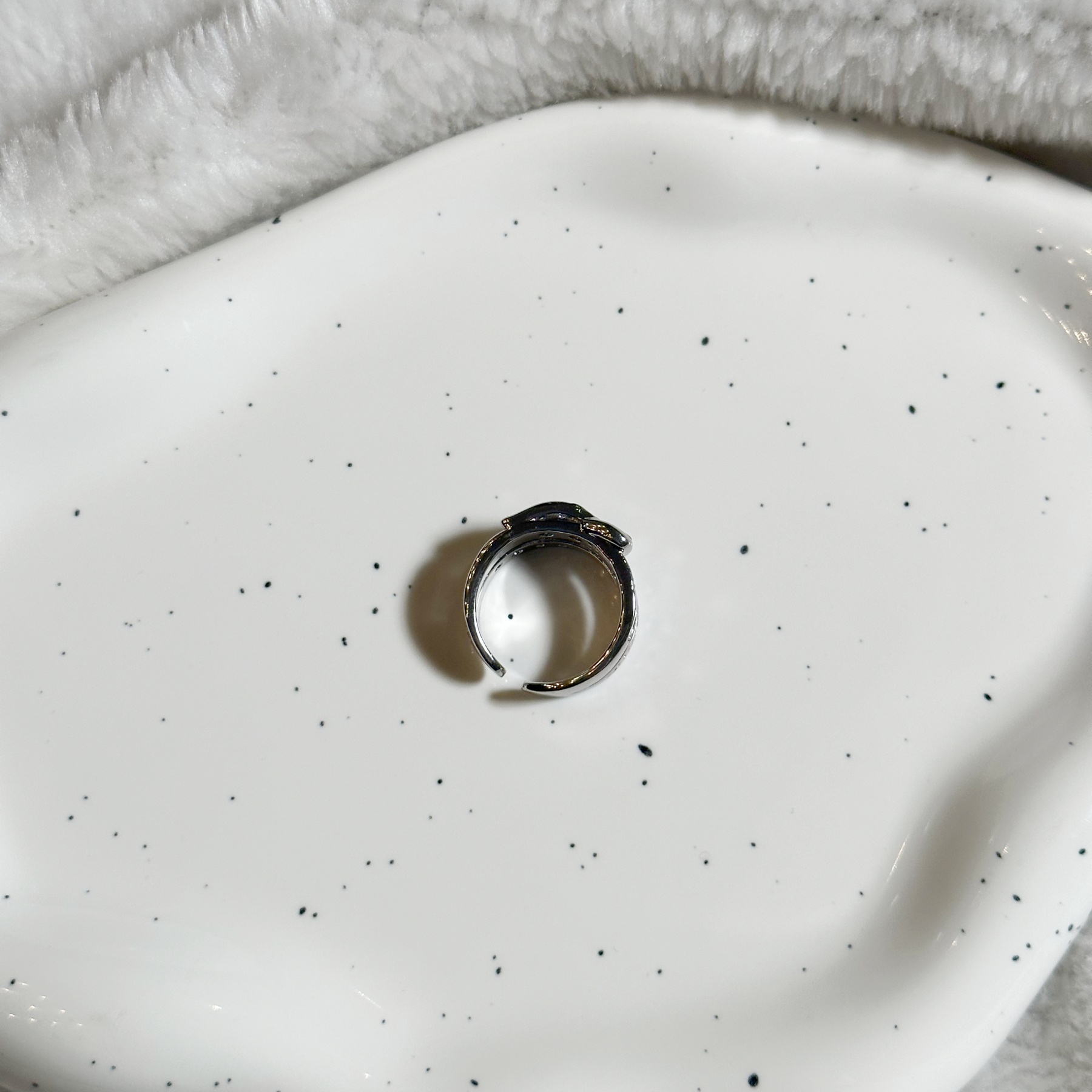 铜合金合成锆石戒指 戒指4267百搭复古